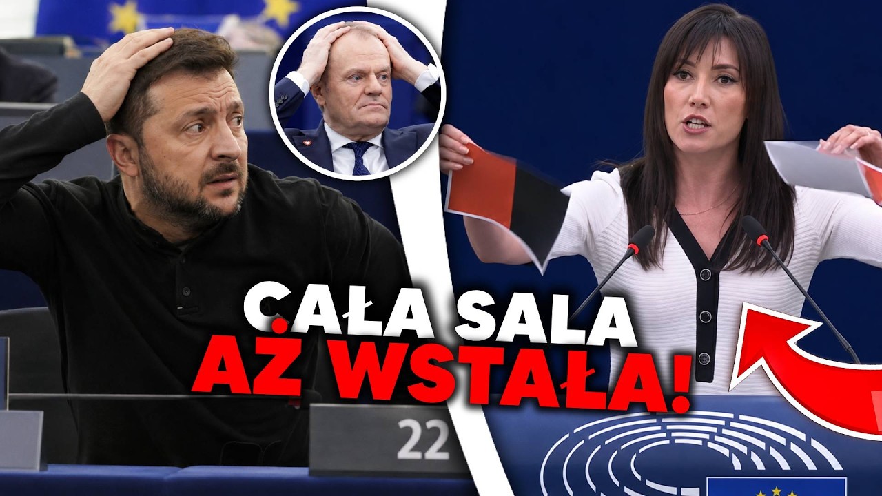 ZEŁENSKI UCIEKAŁ Z SALI! ZAJĄCZKOWSKA ROZDARŁA FLAGĘ UPA NA OCZACH CAŁEGO ŚWIATA!