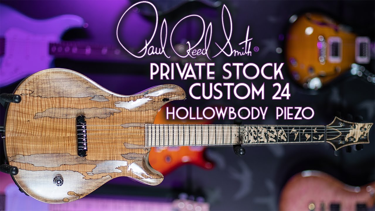 PRS Private Stock Custom 24 Hollowbody II Piezo Spalted Guitar
