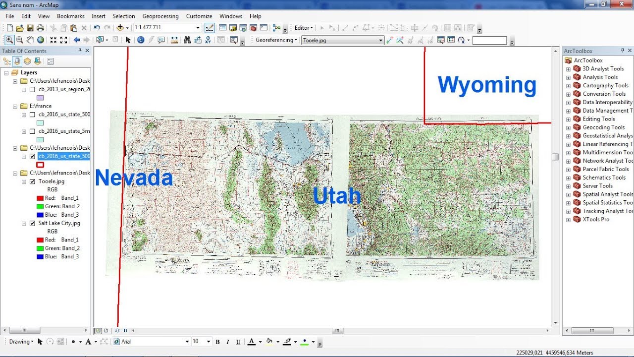 Georeferencing Maps in Arcgis