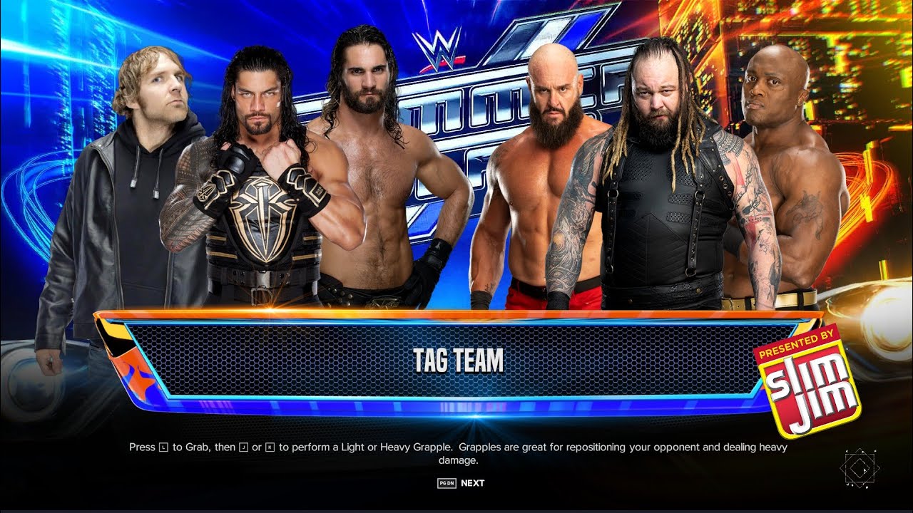 WWE 2K25 Roman Reigns Team Vs Bray Wyatt Team Match 