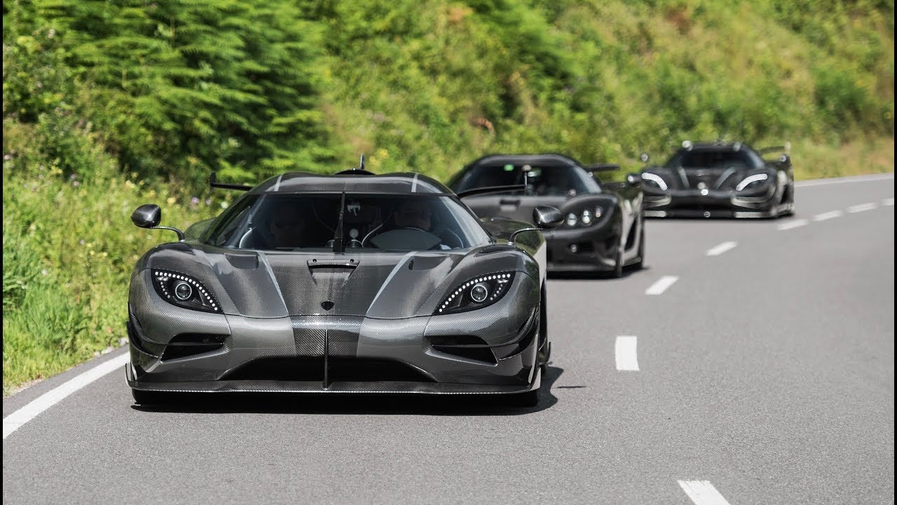 Koenigsegg Ghost Squadron 2018 - FLAMES BRUTAL SOUNDS and more !