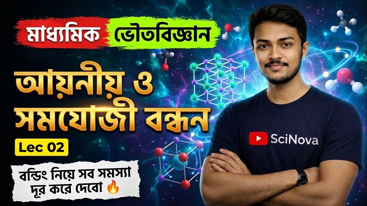 আয়নীয় ও সমযোজী বন্ধন Lec 02 🔥#madhyamik2027 