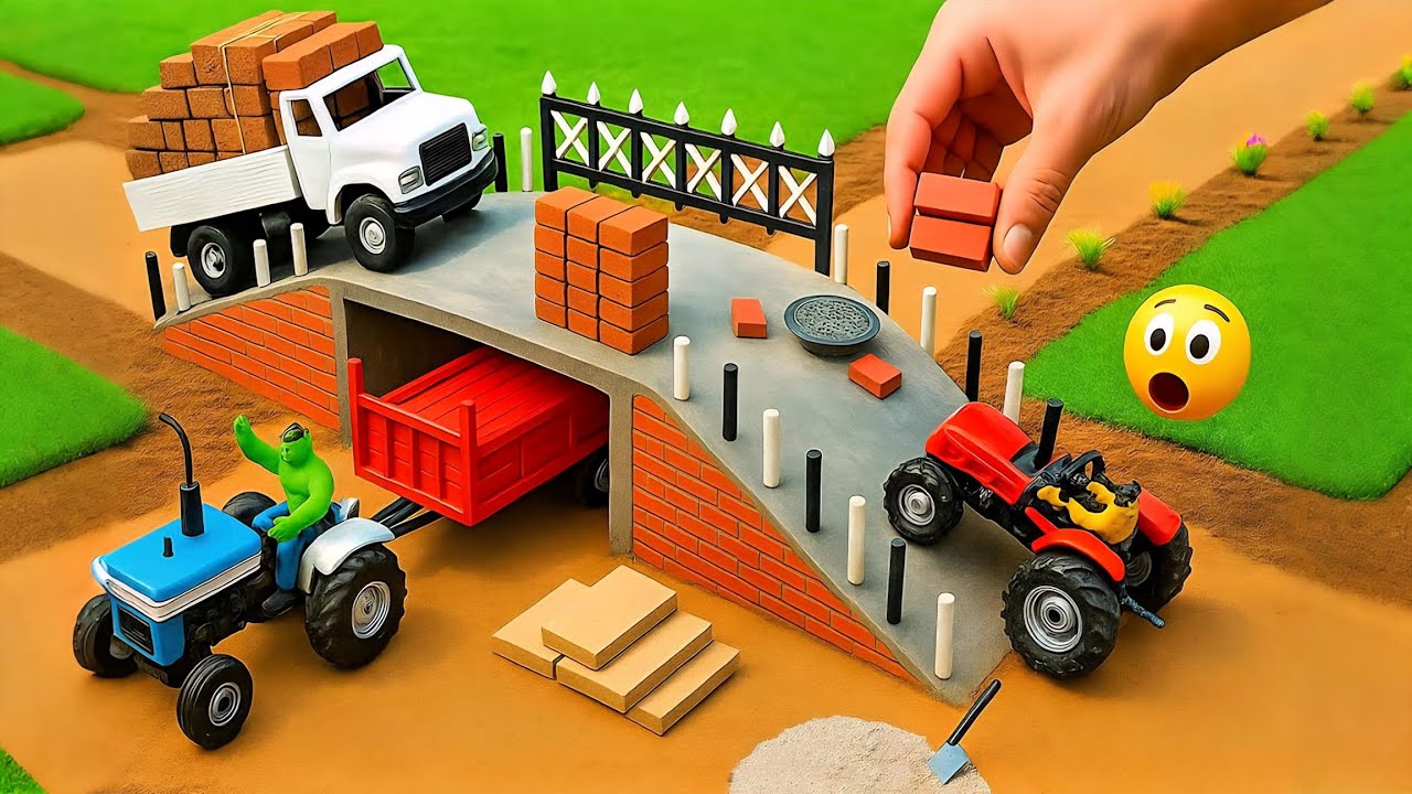 Mini Tractor Bridge Construction Science Project | Creative DIY Engineering Model