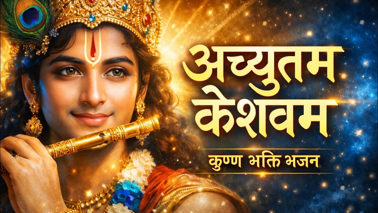 “Achyutam Keshavam“अच्युतम केशवम” Krishna Damodaram Bhajan |Powerful Devotional Song | Latest Bhakti