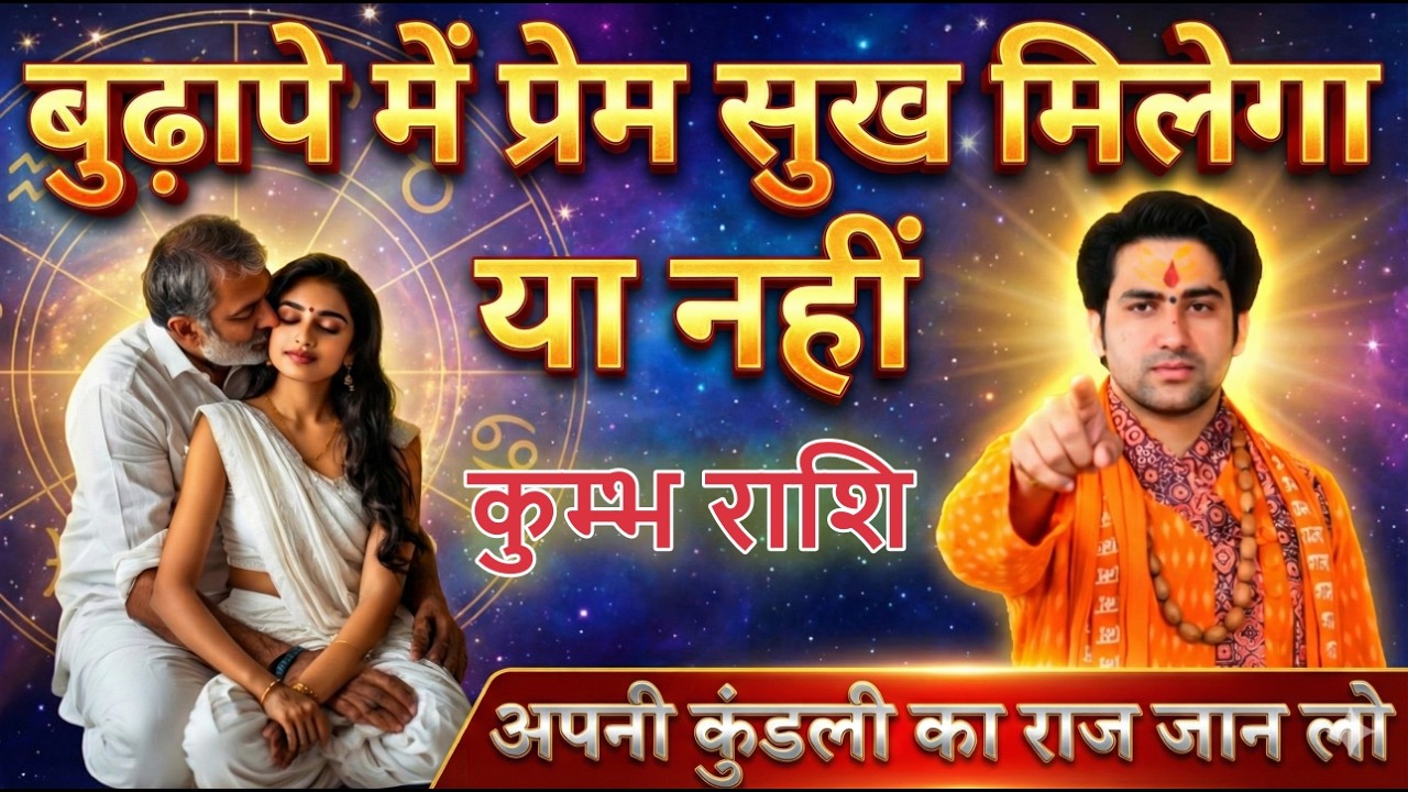 कुम्भ राशि | बुढ़ापे में प्रेम सुख मिलेगा या नहीं अपनी कुंडली का राज जान लो kumbhrashi