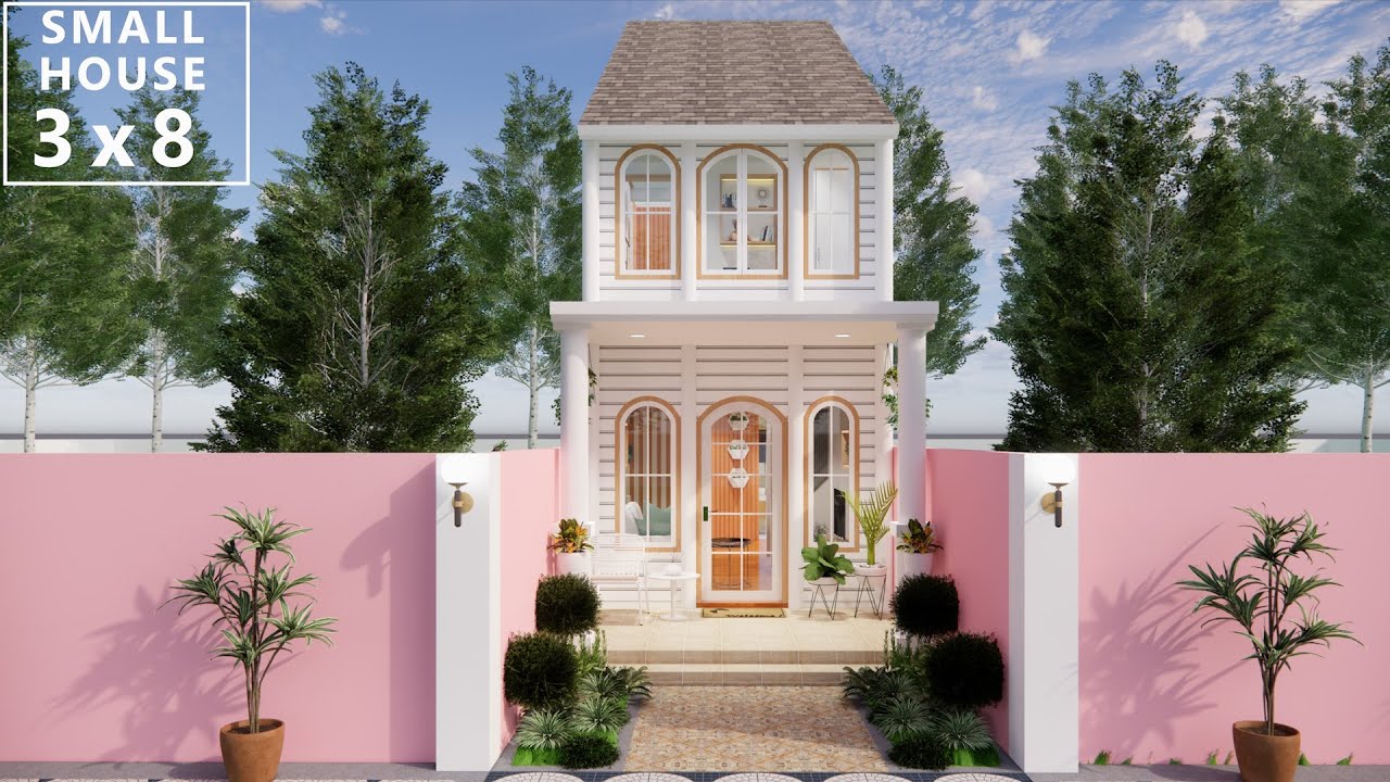 Desain Rumah 3x8 Meter | 3 Kamar Tidur | Minimalis Modern | Istimewa