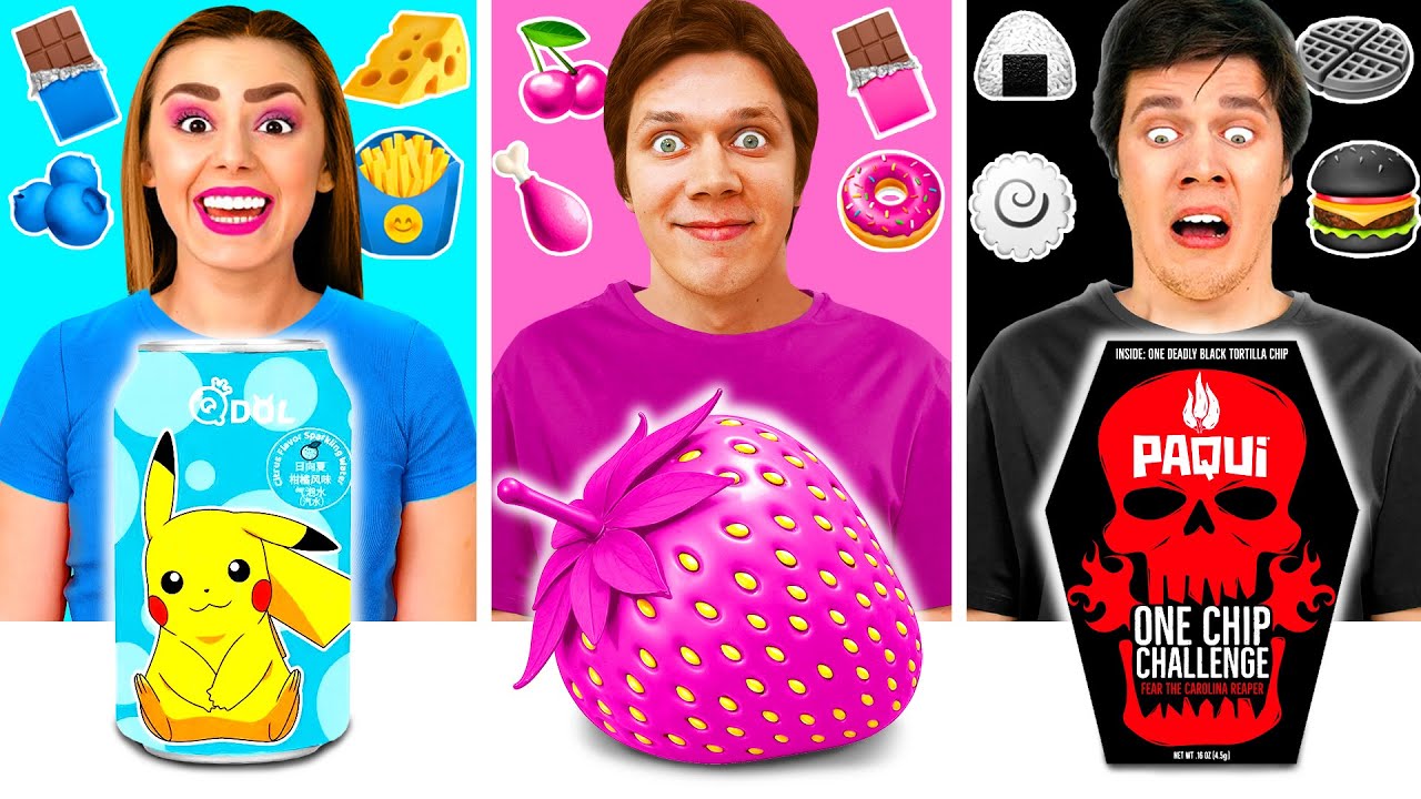 Food of The Same Colors Challenge | Fantastic Food Hacks by Ideas4Fun Challenge