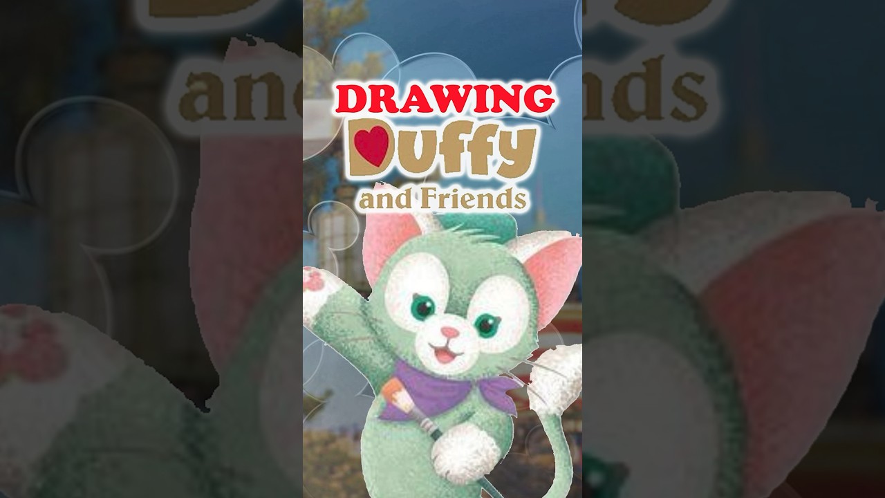 Drawing Disney&rsquo;s Gelatoni from Duffy and Friends #disney #duffyandfriends #short #shorts