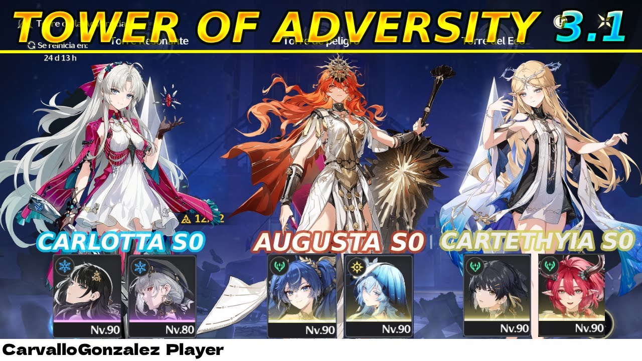 NEW TOWER OF ADVERSITY 3.1 - Carlotta/ Augusta / Cartethyia- #wutheringwaves #wuwa #towerofadversity
