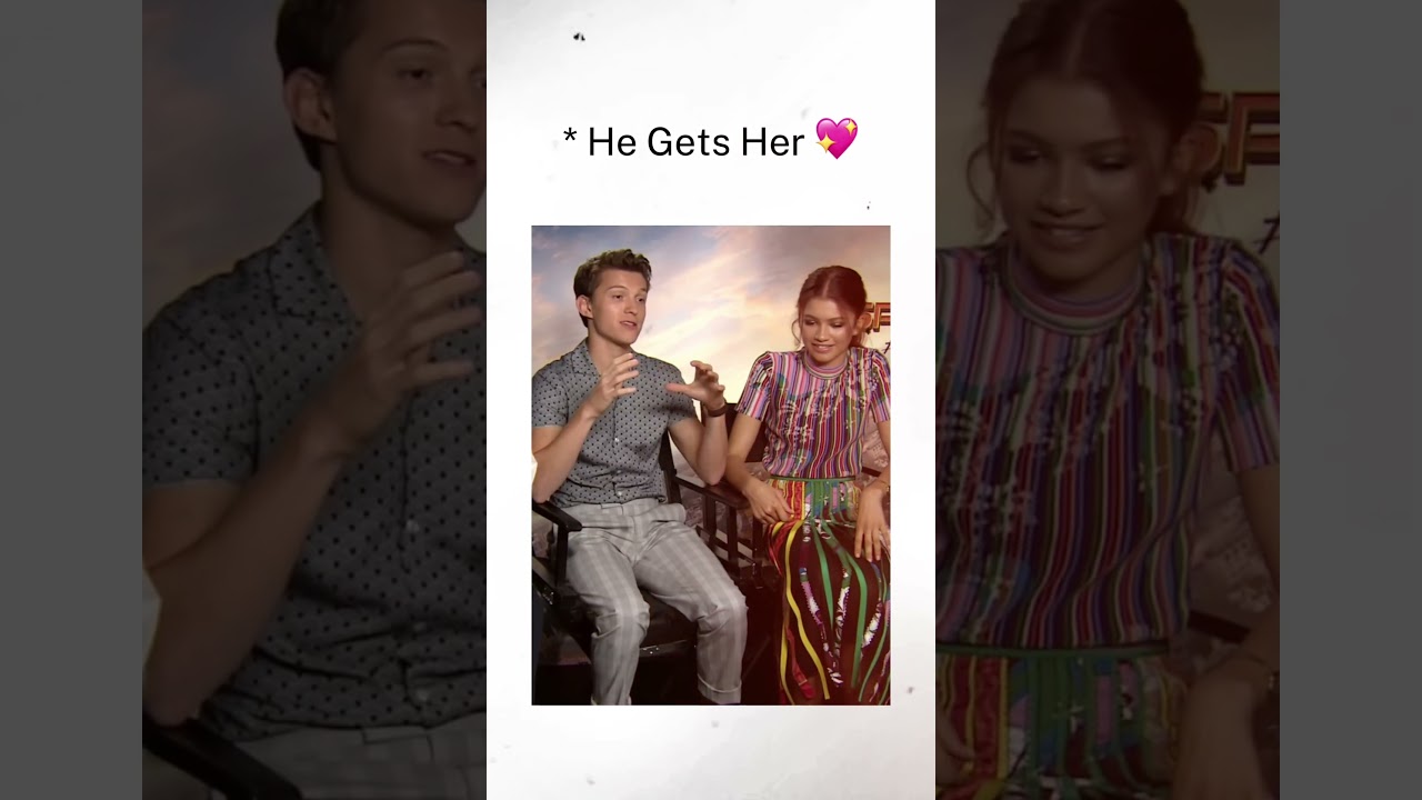 He Understands What She Wants 😏❤️ #Tomdaya #TomHolland #Zendaya