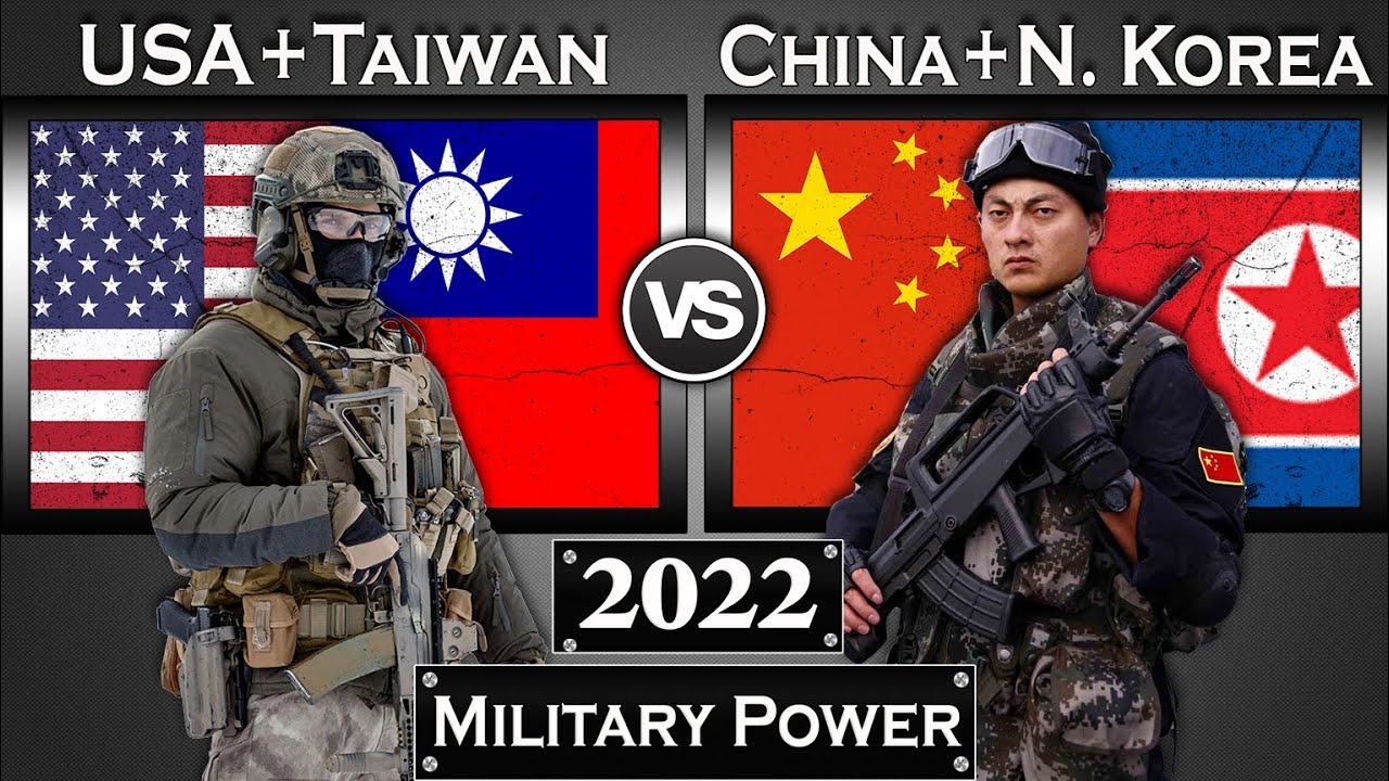 USA + Taiwan vs China + North Korea Military Power Comparison 2022 | Global Power