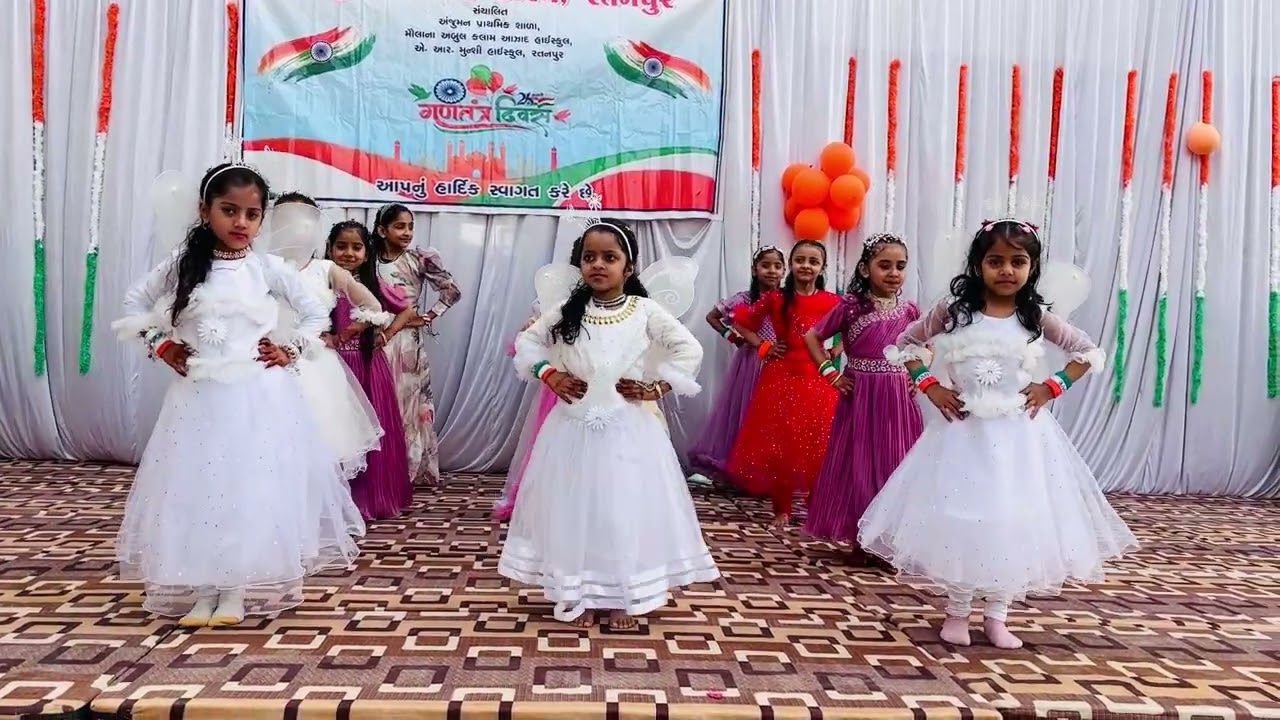 “તિતલી ઉડી ઉડ ના સકી”   ધોરણ ૧ & ૩ ની વિદ્યાર્થિનીઓ Anjuman Primary School , Ratanpur 