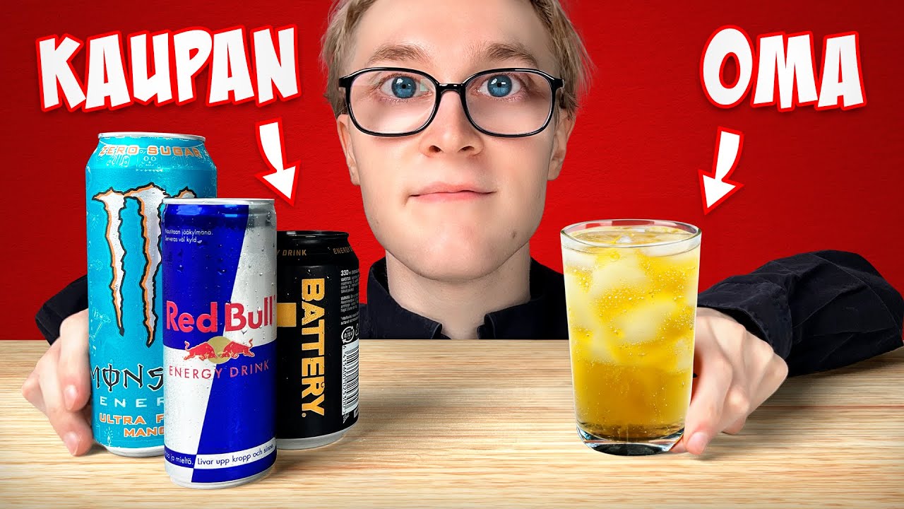 Tehdään itse energiajuomaa!
