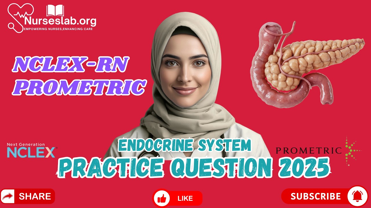 NCLEX-RN / Prometric Endocrine System  2025 updated #nclex #nurse #nclexprep #nclexstudyguide