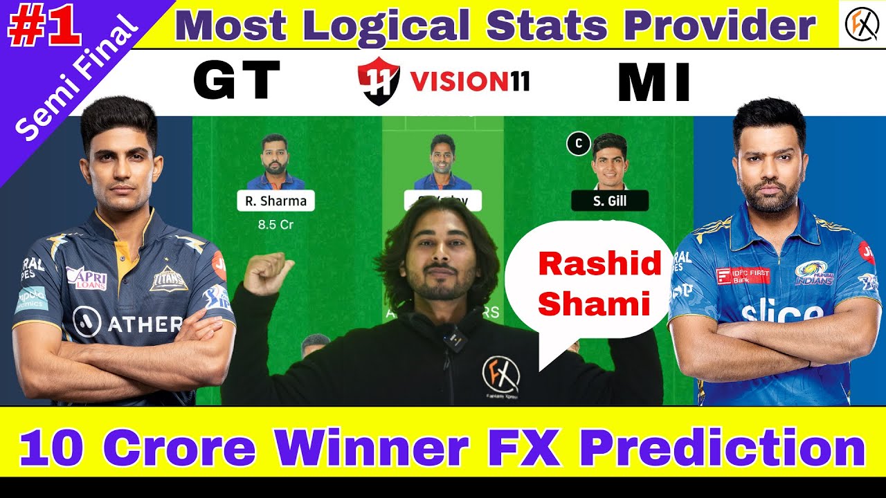 GT vs MI Dream11, GT vs MI Dream11 Prediction, Gujarat vs Mumbai Qualifier 2 of IPL 2023, IPL 2023