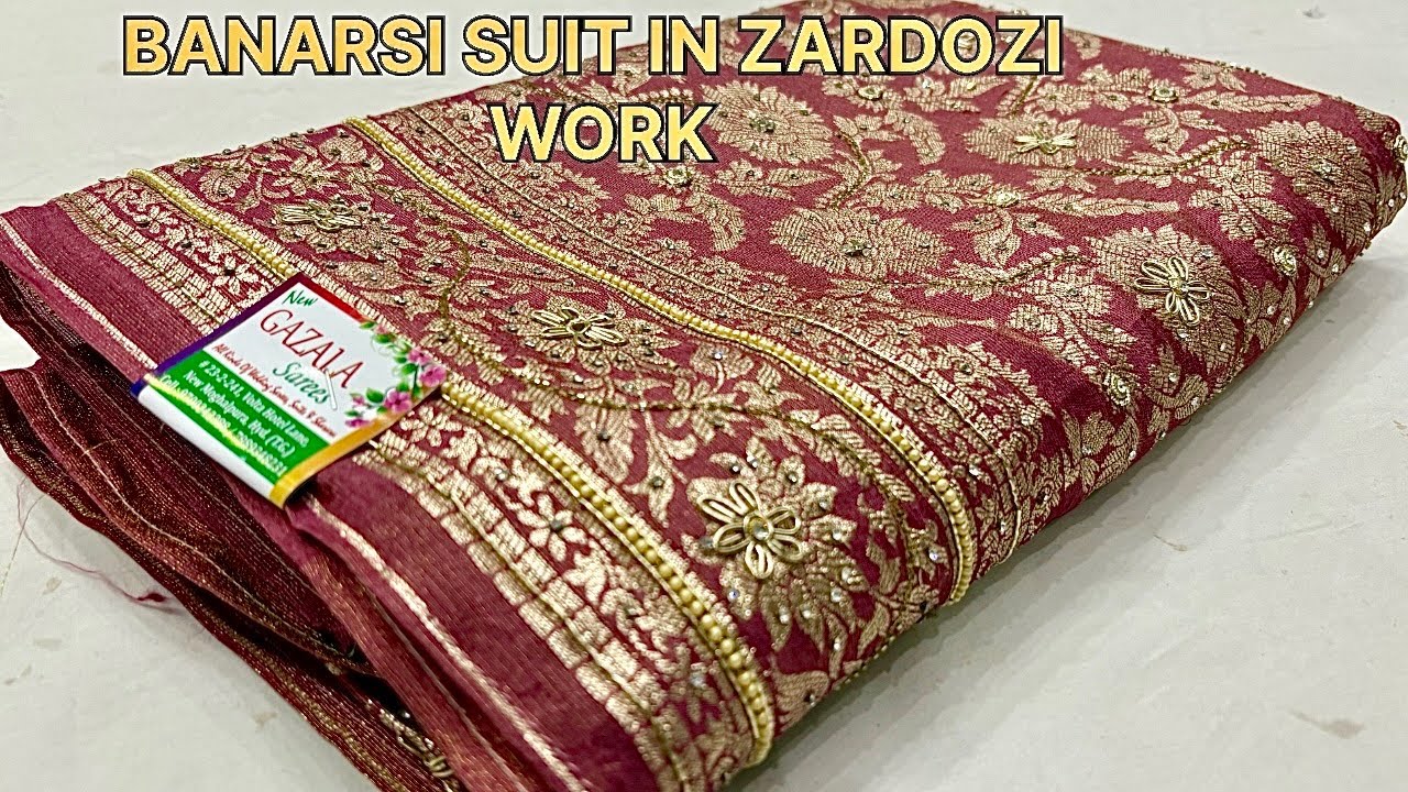 💫 Affordable Banarsi Suits with Stunning Zardozi Work! 💫