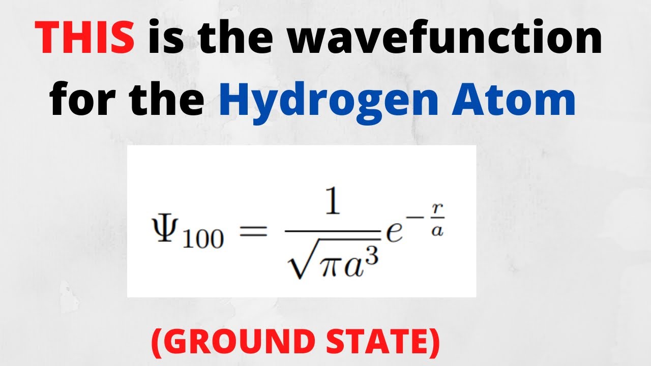 How to determine the Ground State wavefunction of the Hydrogen Atom (n=1, l=0, m=0)