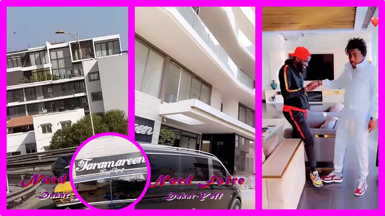 La fabuleuse maison de WALLY SECK (Immeuble R+6) et ces voitures de luxe