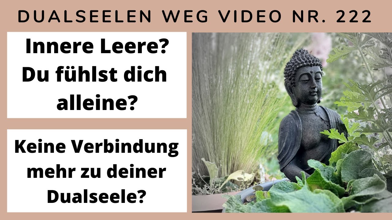 Innere Leere? Du fühlst deine Dualseele nicht mehr? Was steckt dahinter? Dualseelen Video Nr. 222