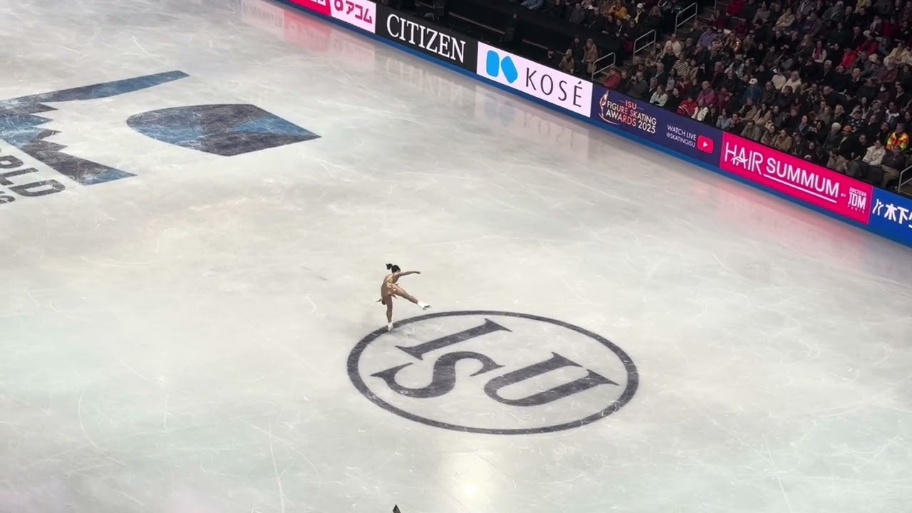 Alysa Liu Live Worlds 2025 winning LP Boston #isufigureskating #worldfigure #iceskating