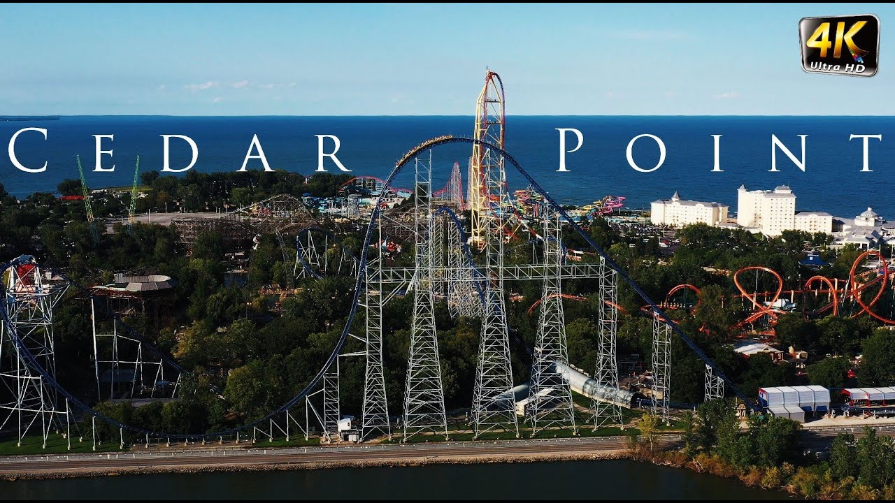 The very Best of CEDAR POINT - Sandusky Ohio in 4K - UHD Aerial Views by Drone