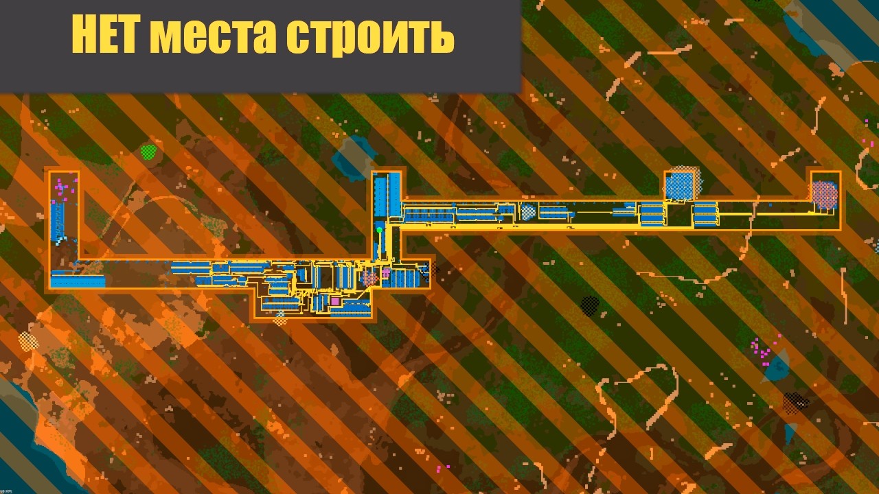 Нет Места Строить МОД Grid Locked! №01 - Factorio 2.0 + SA