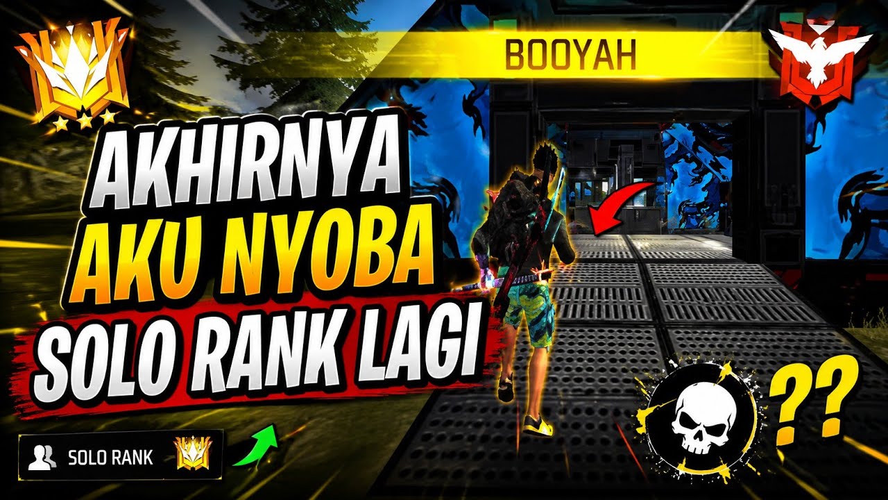 AKU NYOBA SOLO RANK DI RANK MASTER, APAKAH BISA BOOYAH 🤔 #freefire 