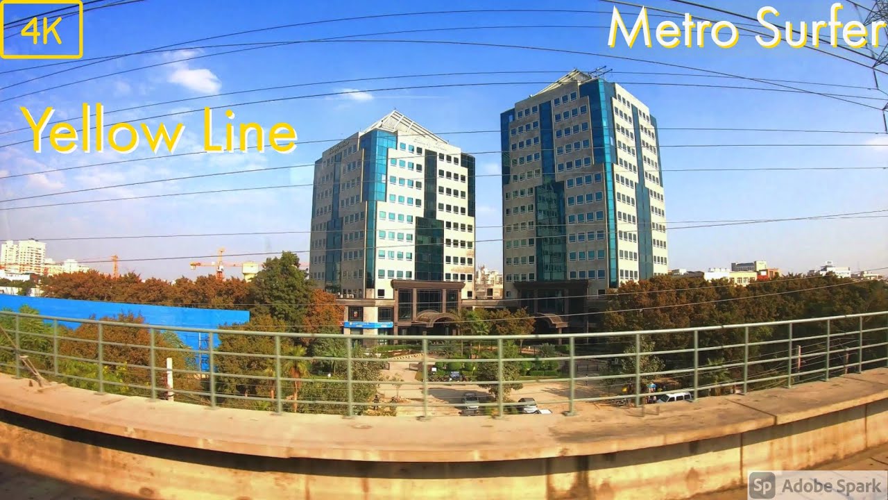 Delhi Metro Yellow Line End to End in 4K