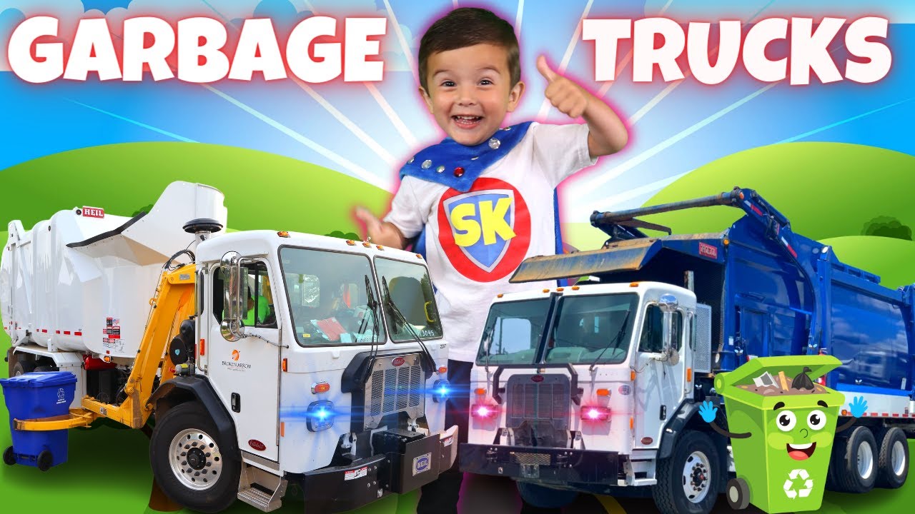 Garbage Trucks for Toddlers | Trash Truck Videos | Garbage Truck Song | Rubbish Truck | Kid Videos