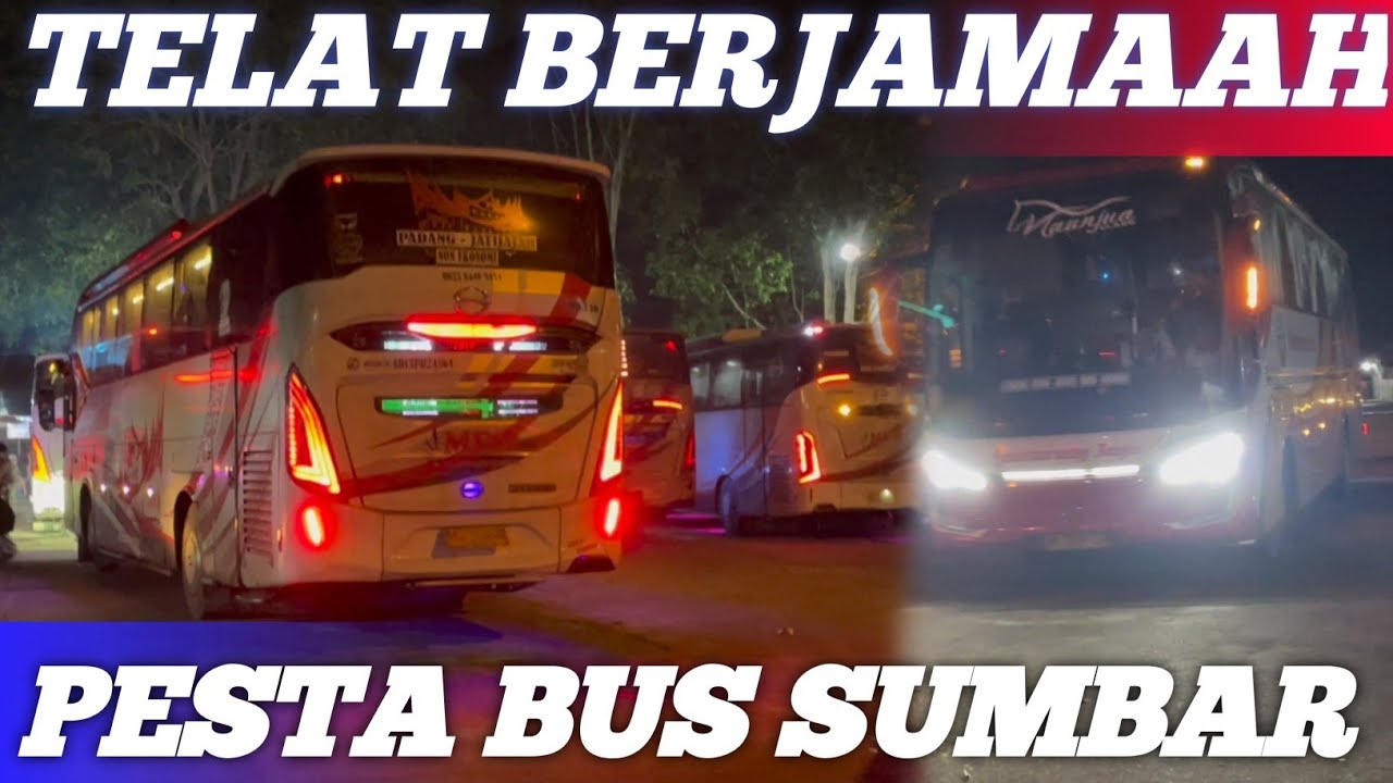 pesta pora bus sumbar mpm 7 Gumarang 8 palala 3 bus mutar jauh macet berjam jam