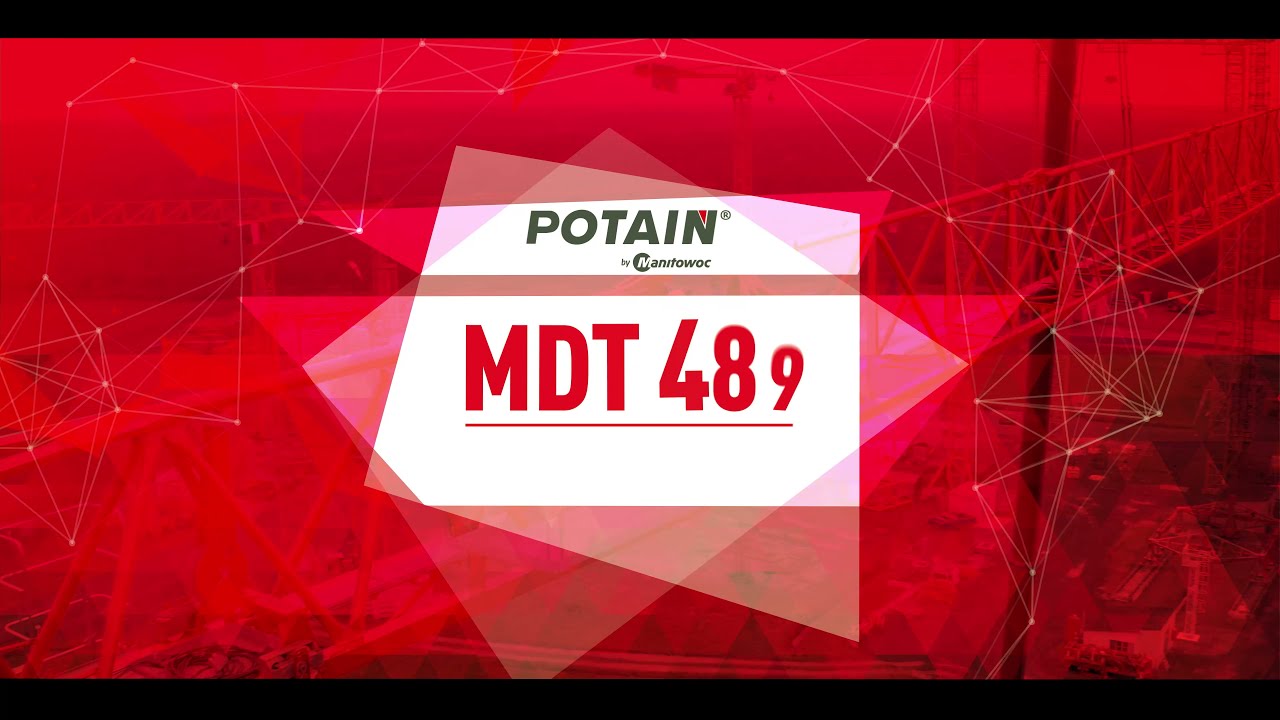 MDT 489 - THE NEWEST POTAIN TOP-SLEWING CRANE - Features & Benefits (4K)
