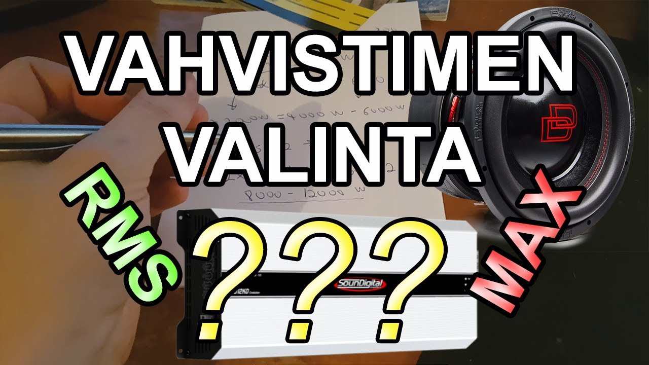 Vahvistimen Valinta Subwooferin Tehonkeston Perusteella #vahvistin #subwoofer