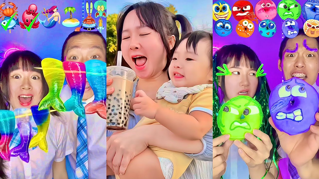 Random Emoji Food Challenge ASMR Compilation! 🥵bubble tea(Part237)