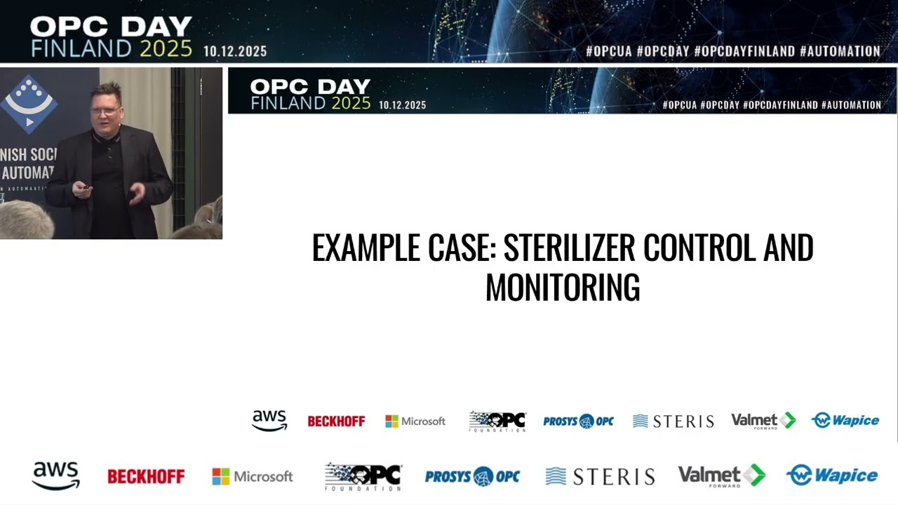 Possibilities of OPC UA from the Sterilizer Equipment Technology Perspective, Juha Mattila, STERIS