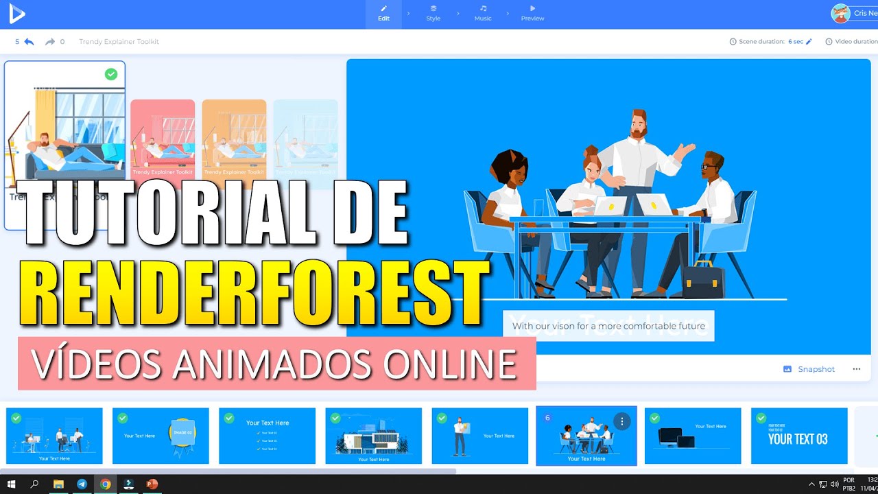 TUTORIAL DE RENDERFOREST - Como usar para fazer vídeos animados