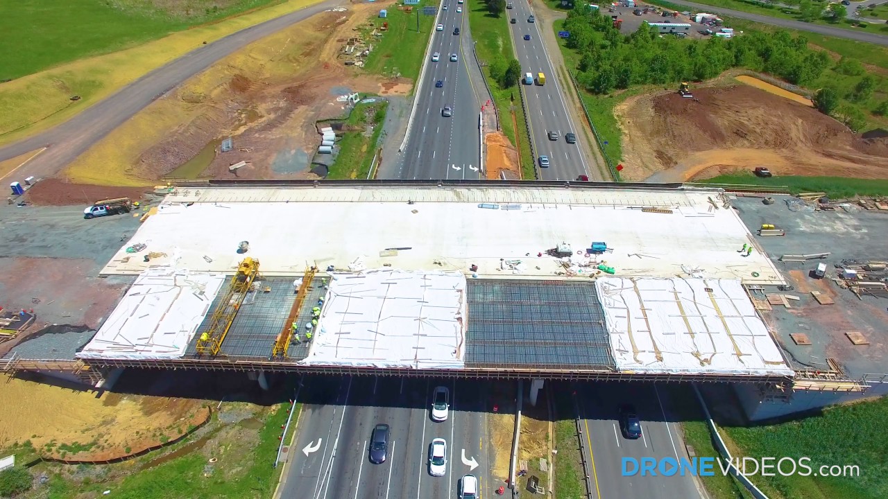 Construction Video of a Bridge Shot in 4K by DroneVideos.com