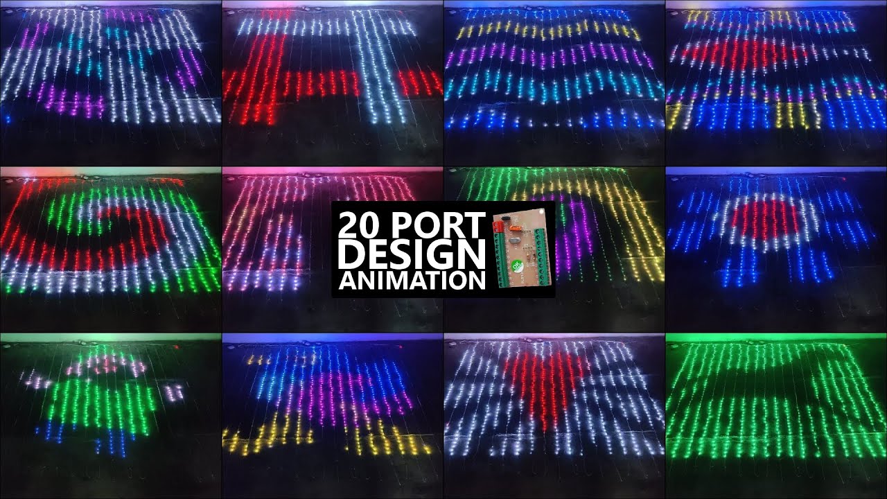 New Animation 20 Port Controller Designs || #pixelledlights  Video #138