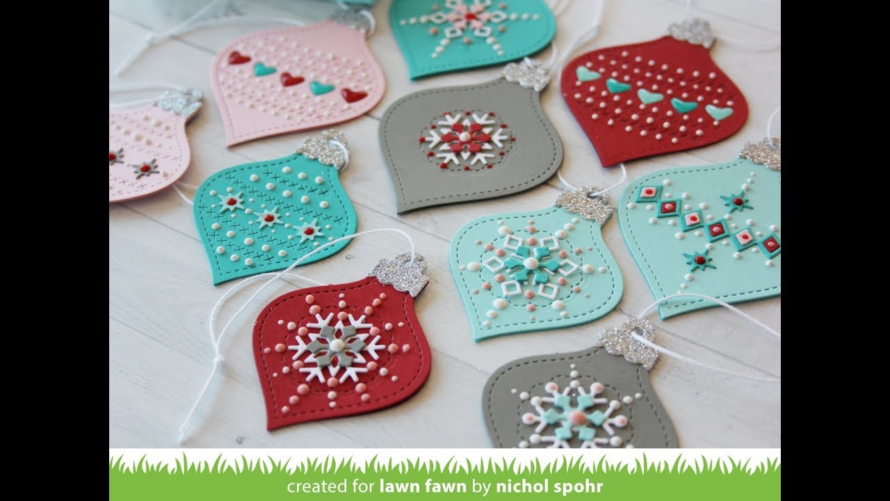 Stitched Ornaments Gift Tags