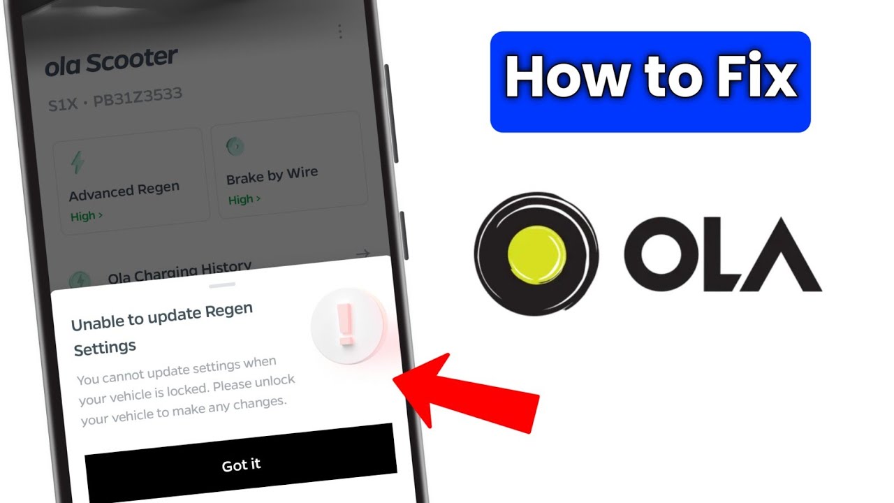 Ola Settings Update Problem Fix | You Cannot Update Settings When Vehicle Is Locked 100% Solved