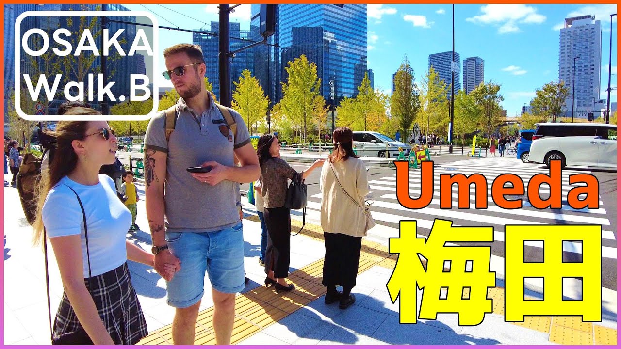【4K60fps】日曜午前の梅田を散歩 |  Walk in Osaka | Umeda
