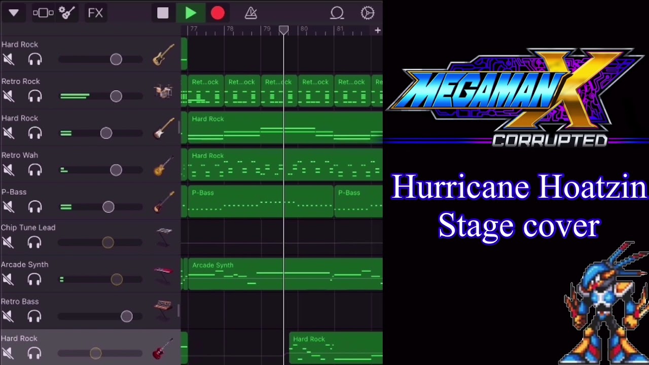 [ロックマンX] Megaman X Corrupted - Hurricane Hoatzin Stage cover 空のステージbgm