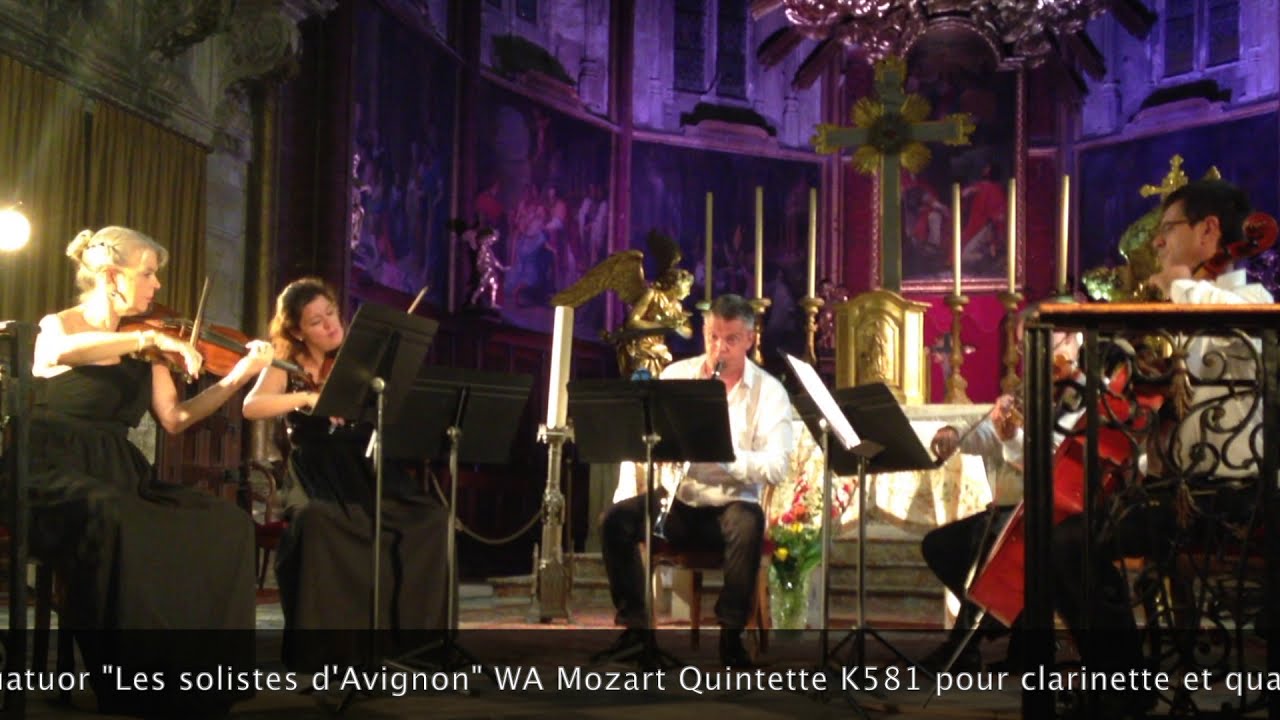 Mozart Quintette K581Clarinette: Christian CHIRON, Quatuor 