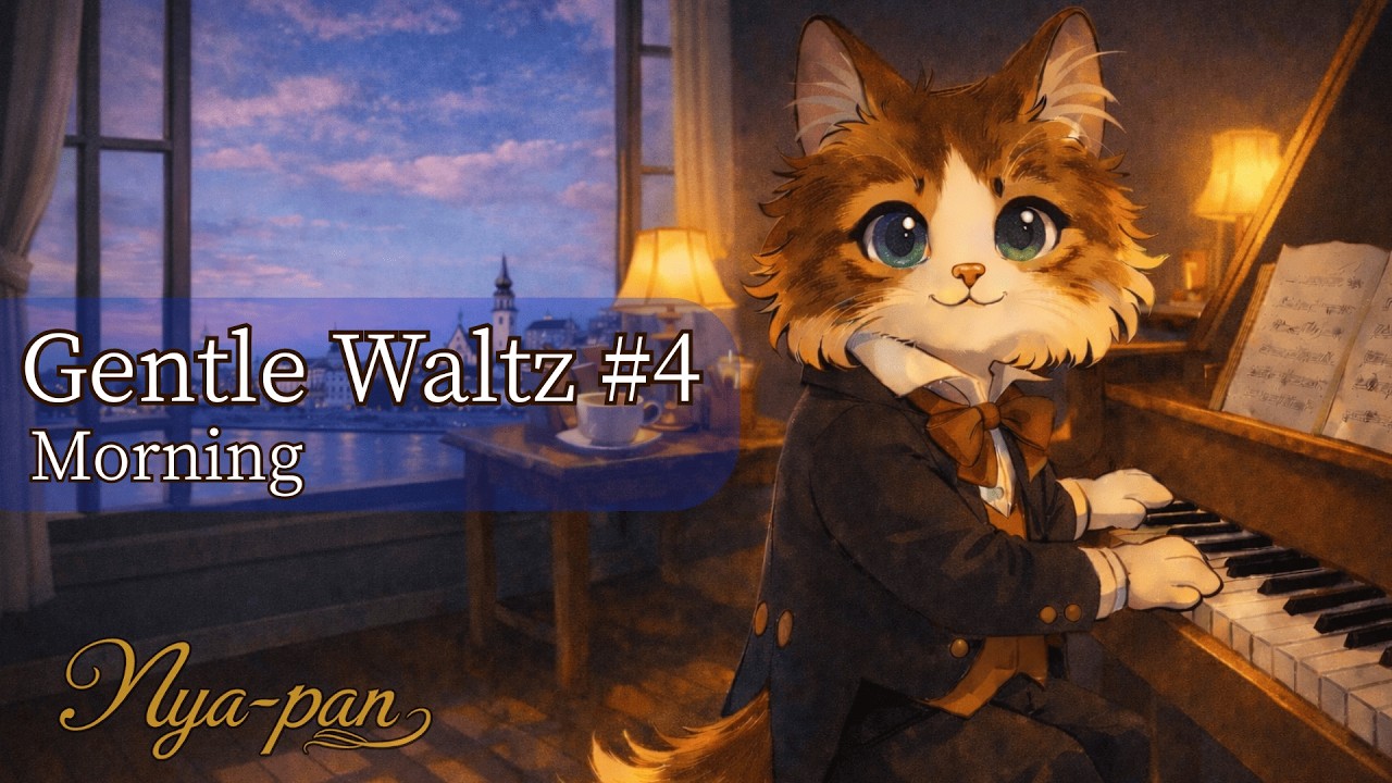 Gentle Waltz Piano #4 | Bright Morning【明るい朝ワルツ・作業用】