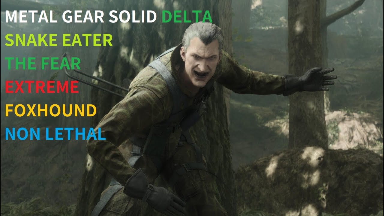 MGS Delta - Foxhound (Non Lethal) The Fear Boss Fight Strategy - Extreme / European Extreme