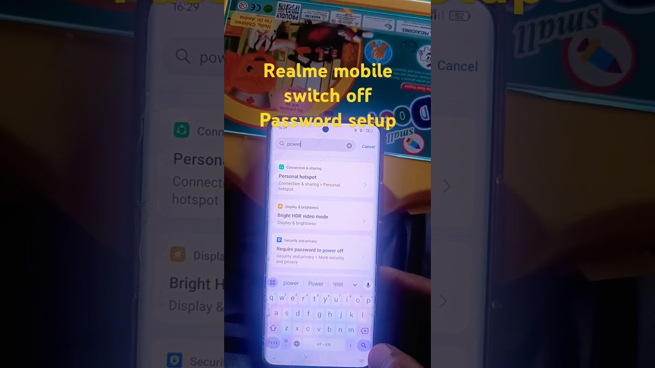 realme mobile required password to power off setting #shutdown #shorts