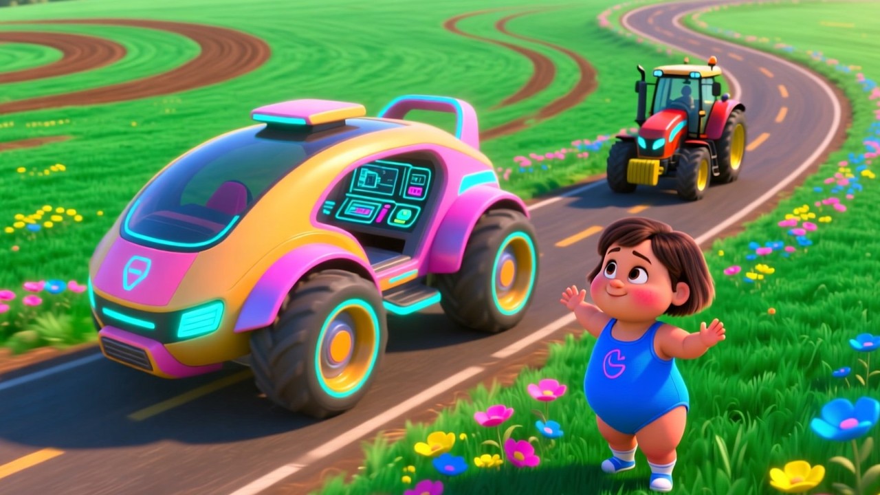 Бум-бум, тракторный джем 🚜 | Веселая фермерская песенка для детей | Подпевайте