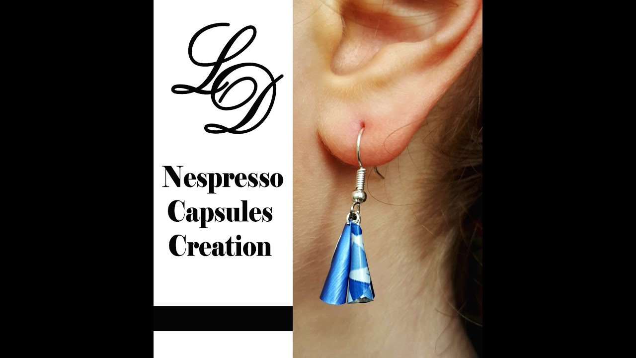 How to Recycle Nespresso Capsules- Easy DIY Craft Coffee Pod Earrings- Recycling Jewelry- Zero Waste