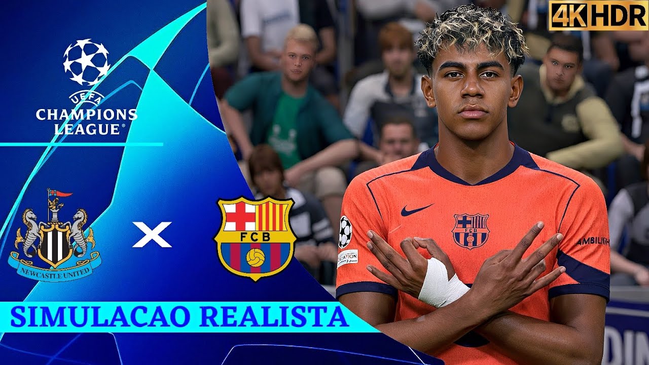Newcastle vs Barcelona | Liga dos Campeões 25/26 | Simulação 4K Ultra HD (60FPS) Gogosz Patch.