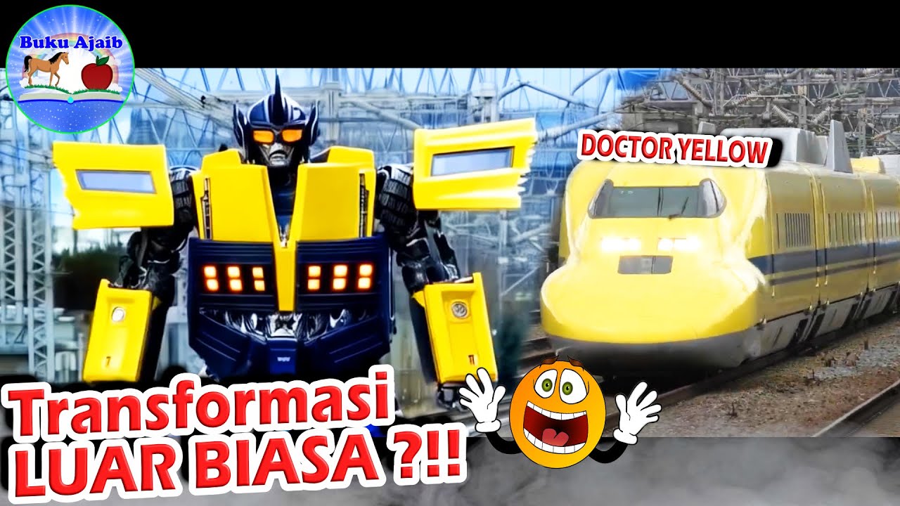 WAW !! Tranformasi Kereta Cepat Shinkansen DOCTOR YELLOW Luar Biasa ?! | Sekilas Info | Buku Ajaib