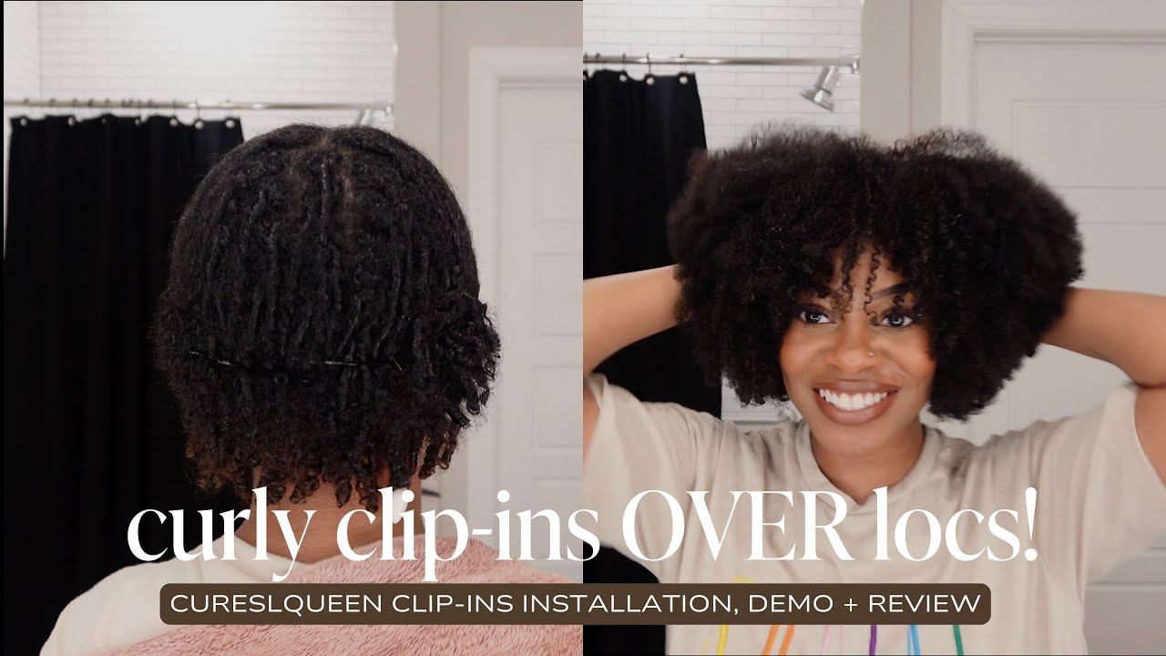 Styling Curly Clip-In's OVER My Starter Locs! | Curls Queen Kinky Coily